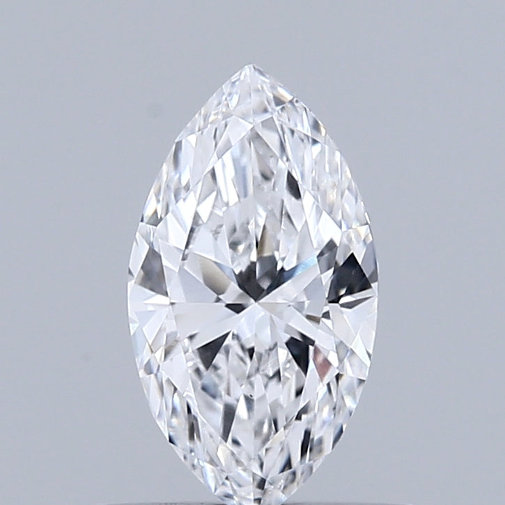0.63 Carat Marquise Lab Grown Diamond, Very Good Polish, D Color, VVS2 Clarity