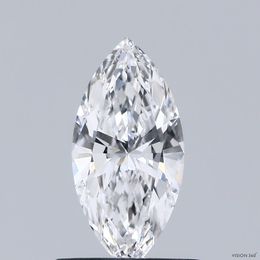 0.64 Carat Marquise Lab Grown Diamond, Very Good Polish, D Color, VVS1 Clarity