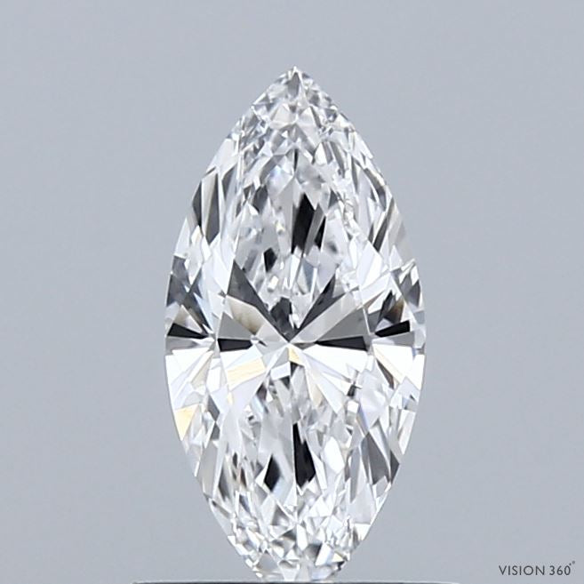 0.66 Carat Marquise Lab Grown Diamond, Very Good Polish, D Color, VVS2 Clarity