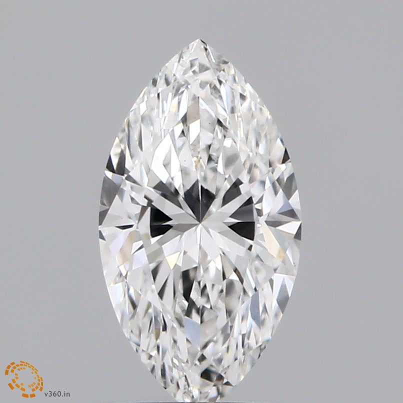0.77 Carat Marquise Lab Grown Diamond, Very Good Polish, F Color, VVS2 Clarity