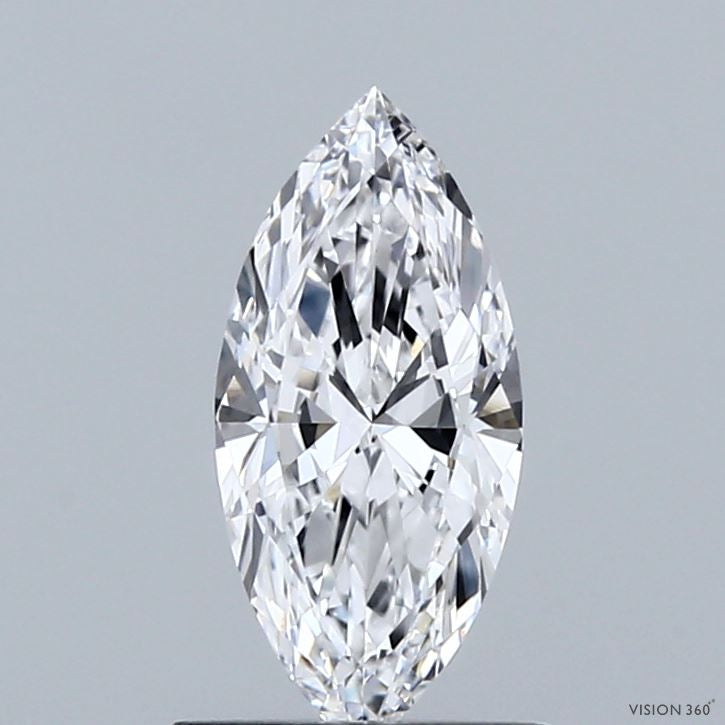 0.83 Carat Marquise Lab Grown Diamond, Excellent Polish, D Color, VVS2 Clarity