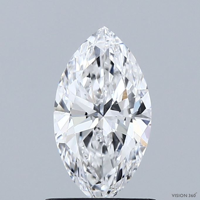 0.96 Carat Marquise Lab Grown Diamond, Very Good Polish, D Color, VVS2 Clarity