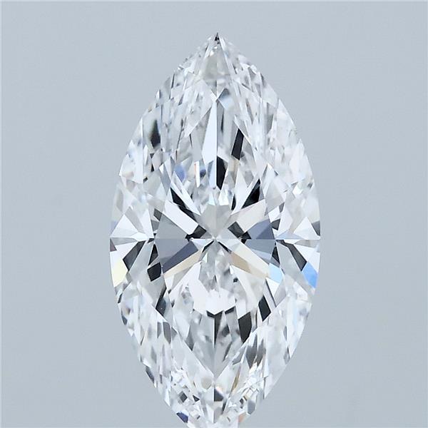2.00 Carat Marquise Lab Grown Diamond, Excellent Polish, D Color, VVS2 Clarity