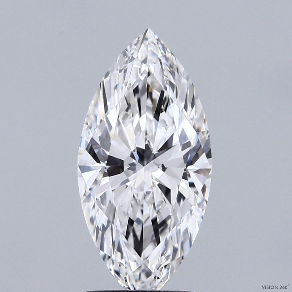 2.04 Carat Marquise Lab Grown Diamond, Excellent Polish, E Color, VVS1 Clarity