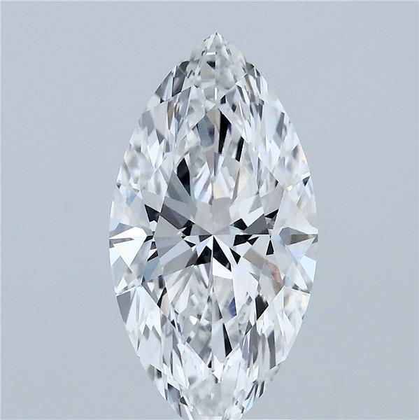 2.51 Carat Marquise Lab Grown Diamond, Excellent Polish, E Color, VVS2 Clarity