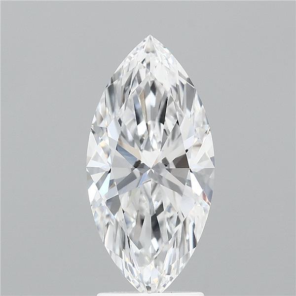 2.63 Carat Marquise Lab Grown Diamond, Excellent Polish, D Color, VVS1 Clarity