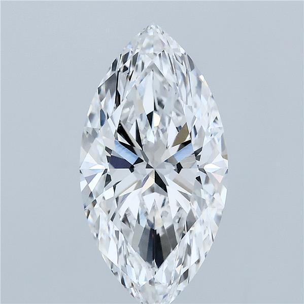 3.00 Carat Marquise Lab Grown Diamond, Excellent Polish, E Color, VVS2 Clarity