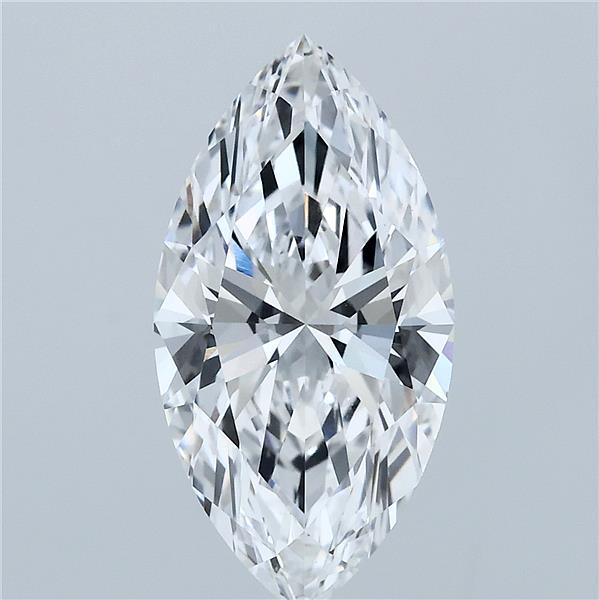 3.09 Carat Marquise Lab Grown Diamond, Excellent Polish, D Color, VS1 Clarity