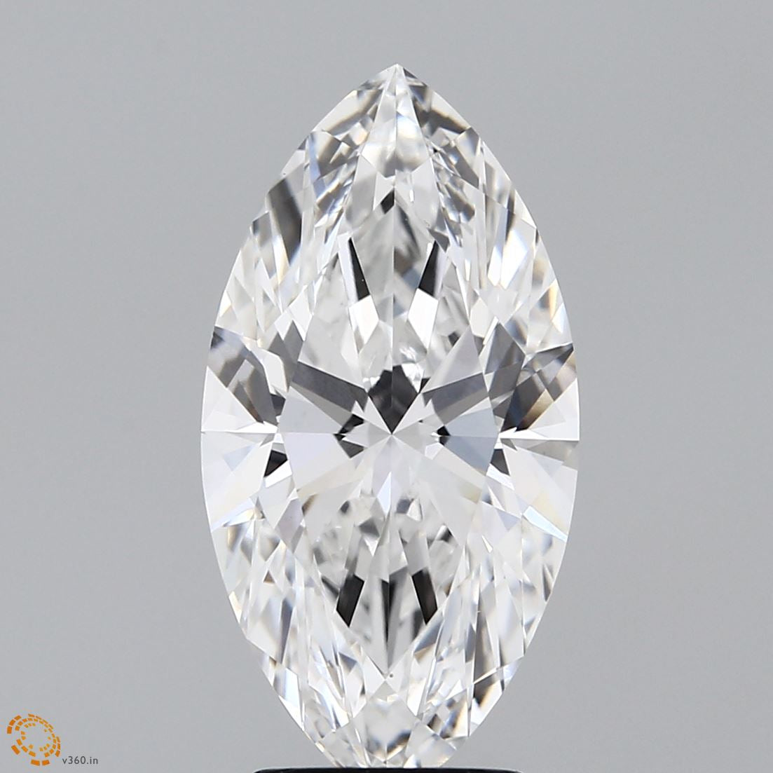 4.01 Carat Marquise Lab Grown Diamond, Excellent Polish, F Color, VVS2 Clarity