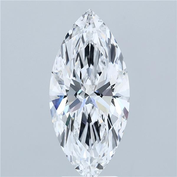 4.21 Carat Marquise Lab Grown Diamond, Excellent Polish, D Color, VS1 Clarity