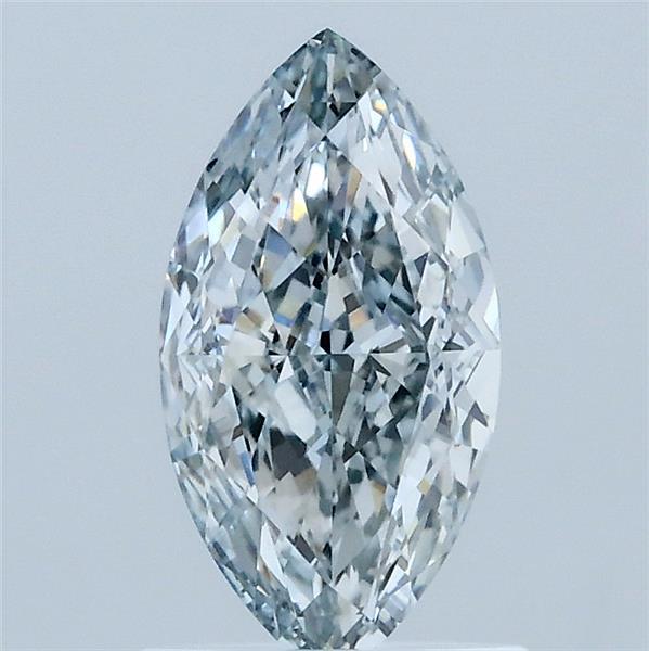 1.17 Carat Marquise Lab Grown Diamond, Light Greyish Green Color, VS1 Clarity
