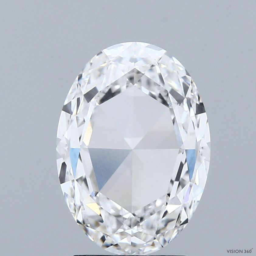 2.61 Carat Oval Mixed Cut Lab Grown Diamond, Excellent Polish, E Color, VVS2 Clarity