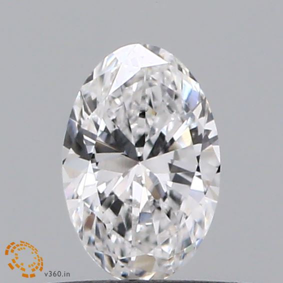 0.32 Carat Oval Lab Grown Diamond, Very Good Polish, D Color, VVS2 Clarity