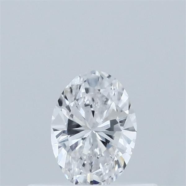 0.33 Carat Oval Lab Grown Diamond, Very Good Polish, D Color, VVS2 Clarity