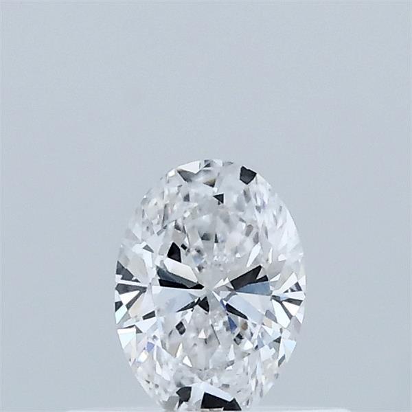 0.33 Carat Oval Lab Grown Diamond, Very Good Polish, D Color, VVS2 Clarity
