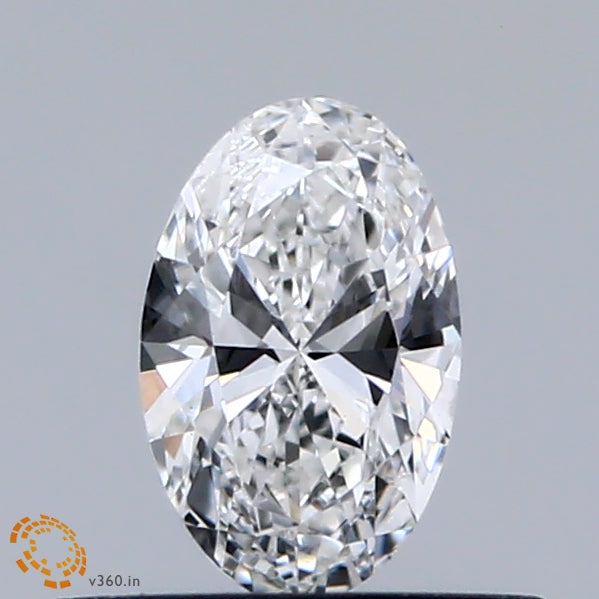 0.33 Carat Oval Lab Grown Diamond, Very Good Polish, E Color, VS2 Clarity