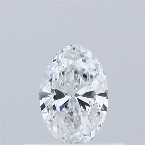 0.34 Carat Oval Lab Grown Diamond, Very Good Polish, D Color, VVS2 Clarity