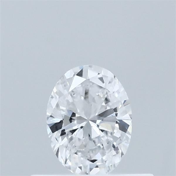 0.36 Carat Oval Lab Grown Diamond, Very Good Polish, D Color, VVS2 Clarity