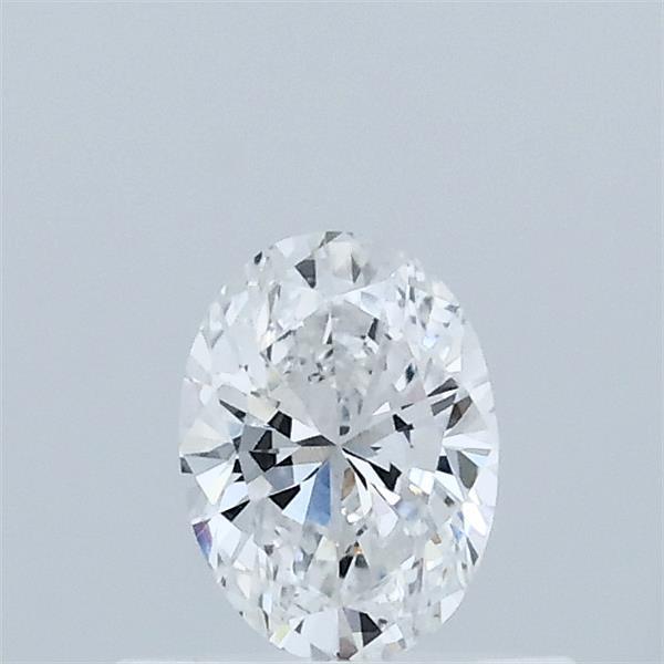 0.37 Carat Oval Lab Grown Diamond, Very Good Polish, D Color, VVS2 Clarity