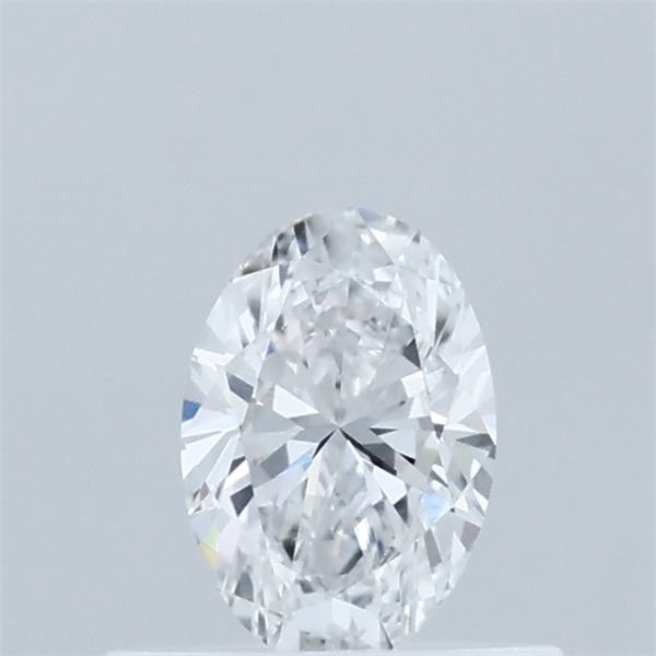 0.38 Carat Oval Lab Grown Diamond, Very Good Polish, D Color, VVS2 Clarity