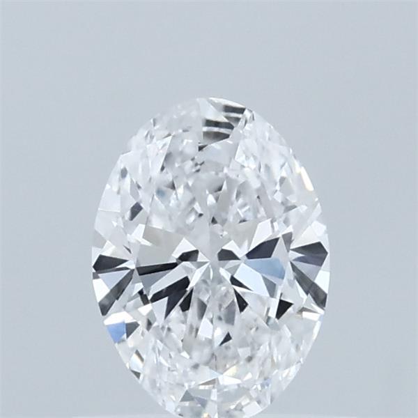 0.55 Carat Oval Lab Grown Diamond, Very Good Polish, D Color, VVS2 Clarity