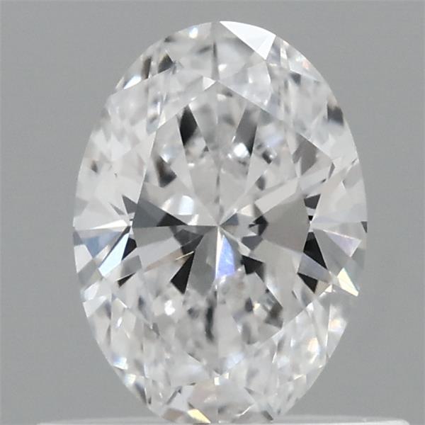 0.55 Carat Oval Lab Grown Diamond, Very Good Polish, D Color, VVS2 Clarity