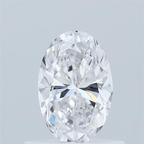 0.55 Carat Oval Lab Grown Diamond, Very Good Polish, D Color, VVS2 Clarity