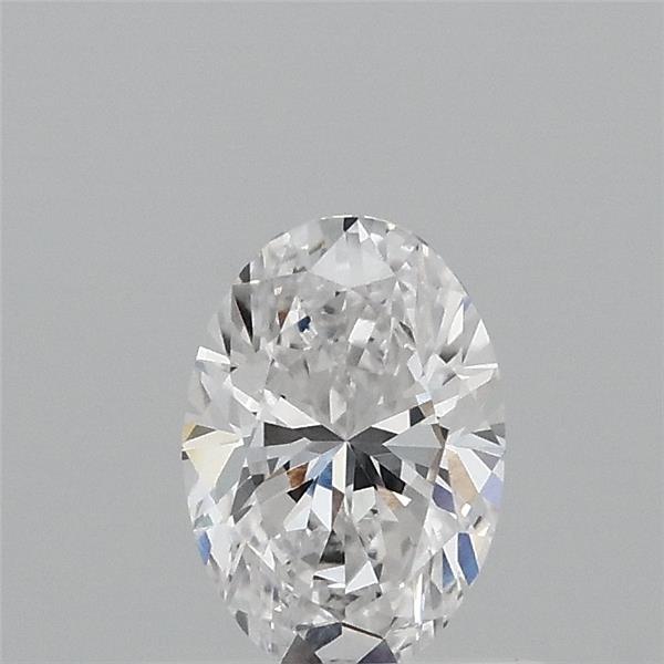 0.56 Carat Oval Lab Grown Diamond, Very Good Polish, D Color, VVS2 Clarity