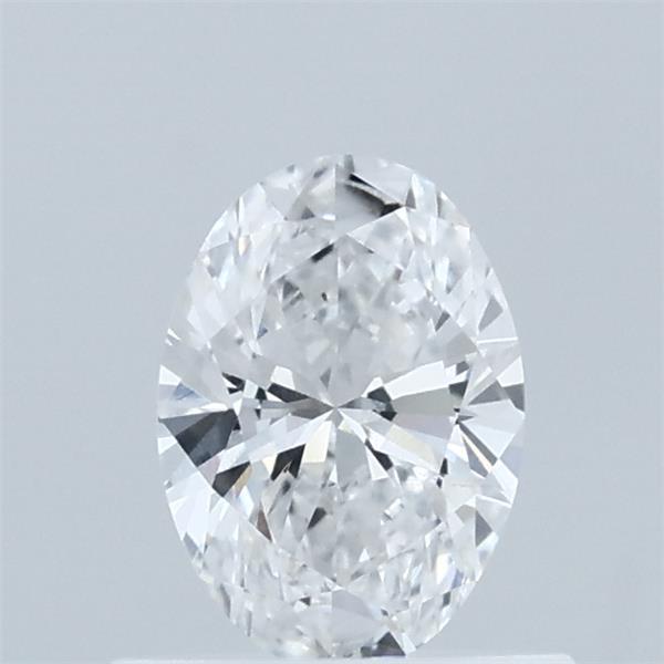 0.56 Carat Oval Lab Grown Diamond, Very Good Polish, D Color, VVS2 Clarity