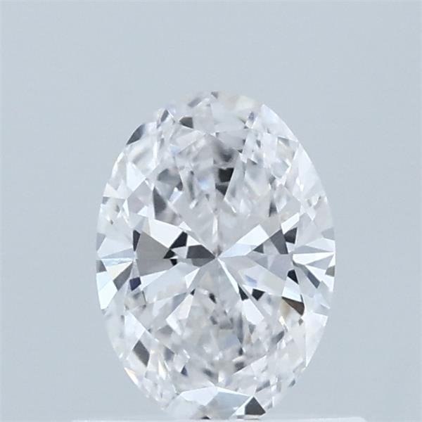 0.56 Carat Oval Lab Grown Diamond, Very Good Polish, D Color, VVS2 Clarity