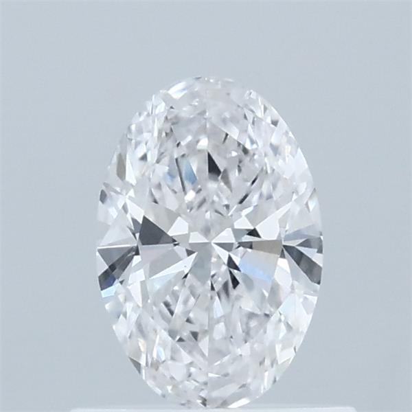 0.57 Carat Oval Lab Grown Diamond, Very Good Polish, D Color, VVS2 Clarity