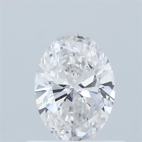 0.57 Carat Oval Lab Grown Diamond, Very Good Polish, E Color, VVS2 Clarity
