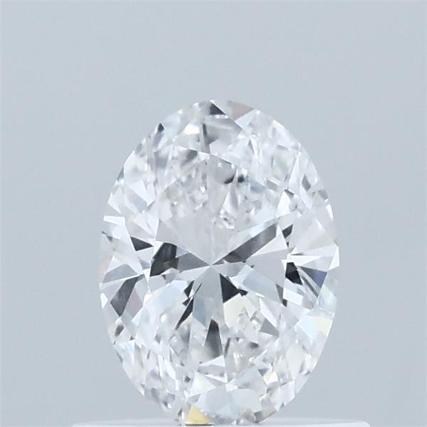 0.58 Carat Oval Lab Grown Diamond, Very Good Polish, D Color, VVS2 Clarity