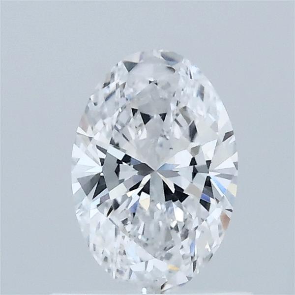 0.61 Carat Oval Lab Grown Diamond, Very Good Polish, D Color, VS1 Clarity