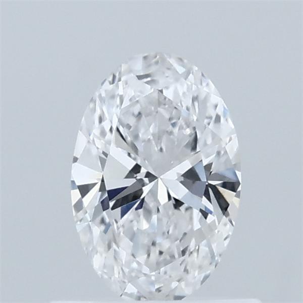 0.61 Carat Oval Lab Grown Diamond, Very Good Polish, D Color, VVS2 Clarity