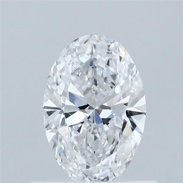 0.61 Carat Oval Lab Grown Diamond, Very Good Polish, D Color, VVS2 Clarity