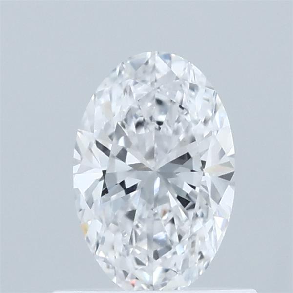 0.63 Carat Oval Lab Grown Diamond, Very Good Polish, D Color, VVS2 Clarity