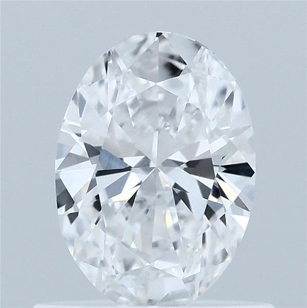 0.63 Carat Oval Lab Grown Diamond, Very Good Polish, D Color, VVS2 Clarity