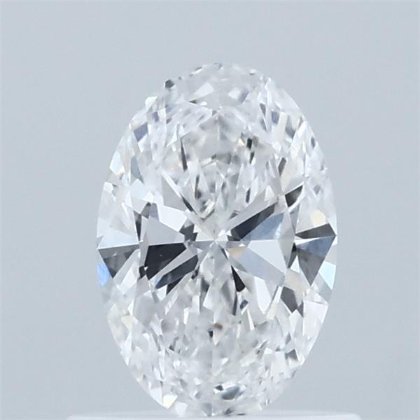 0.63 Carat Oval Lab Grown Diamond, Very Good Polish, D Color, VVS2 Clarity