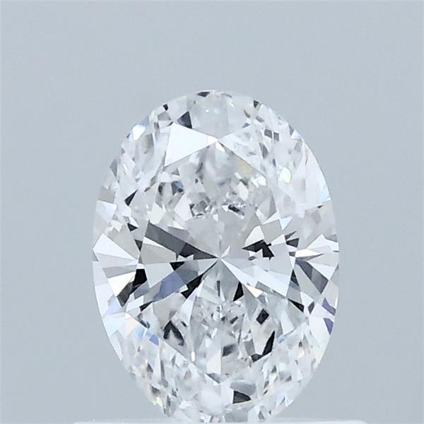 0.65 Carat Oval Lab Grown Diamond, Very Good Polish, D Color, VVS2 Clarity