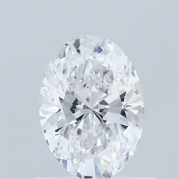 0.67 Carat Oval Lab Grown Diamond, Very Good Polish, D Color, VVS1 Clarity
