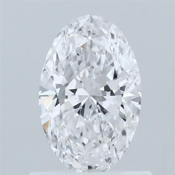 0.76 Carat Oval Lab Grown Diamond, Very Good Polish, D Color, VVS2 Clarity