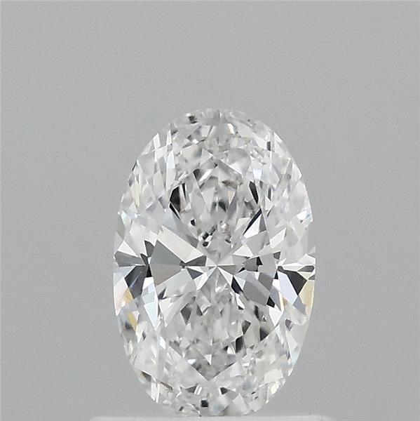 0.77 Carat Oval Lab Grown Diamond, Very Good Polish, D Color, VVS2 Clarity
