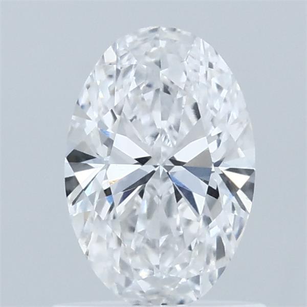 0.83 Carat Oval Lab Grown Diamond, Very Good Polish, D Color, VVS2 Clarity