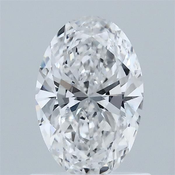 0.83 Carat Oval Lab Grown Diamond, Very Good Polish, D Color, VVS2 Clarity
