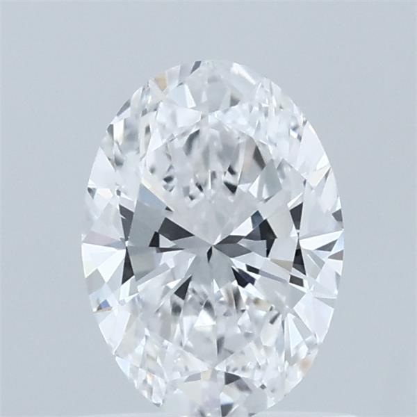 0.84 Carat Oval Lab Grown Diamond, Very Good Polish, D Color, VVS2 Clarity