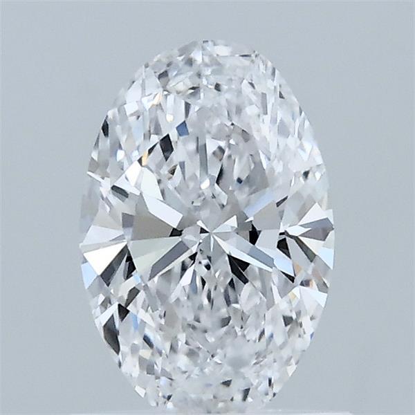 0.84 Carat Oval Lab Grown Diamond, Very Good Polish, D Color, VVS2 Clarity