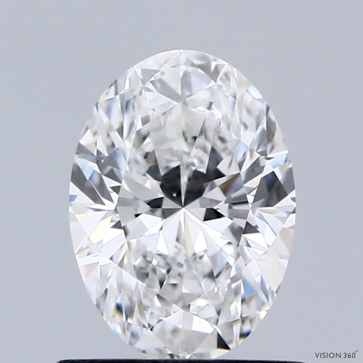 0.87 Carat Oval Lab Grown Diamond, Very Good Polish, E Color, VVS2 Clarity