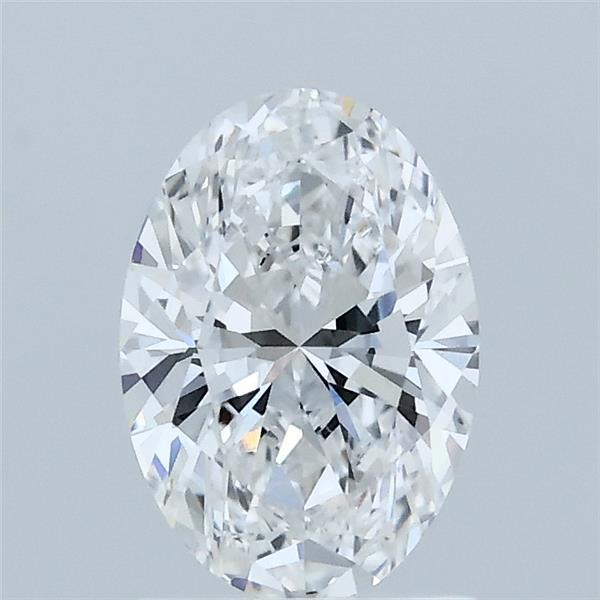 1.00 Carat Oval Lab Grown Diamond, Excellent Polish, D Color, VVS1 Clarity