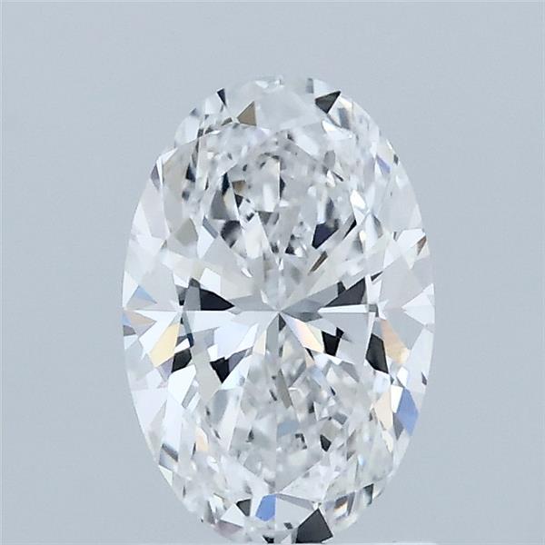 1.00 Carat Oval Lab Grown Diamond, Excellent Polish, D Color, VVS2 Clarity